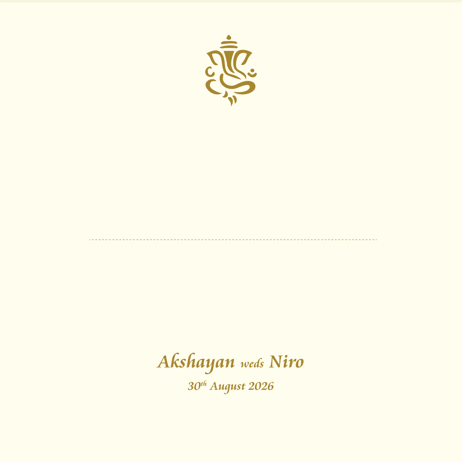 Wedding Envelope Front